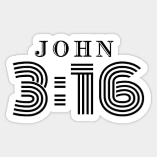 JOHN 3:16 Sticker